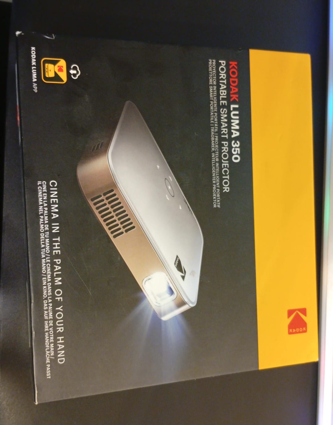 Proyector inteligente, KODAK, portátil, Luma 350, Ultra HD.