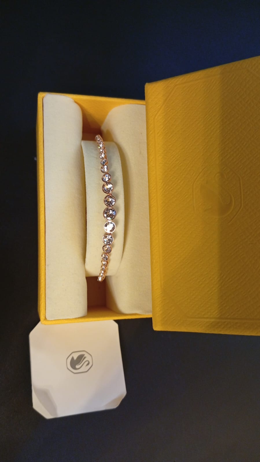 Pulsera de tenis de la colección Swarovski Imber, Rose gold.