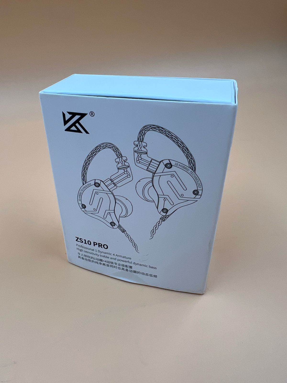 Audífonos KZ Metal ZS10 Pro Glare Gold no Mic
