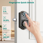 Cerradura De Puerta Con Teclado Electrónico Y Con Huella Digital
