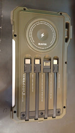 Cargador Solar Blavor PN-W39, con cables, para Samsung, Apple (USADO)