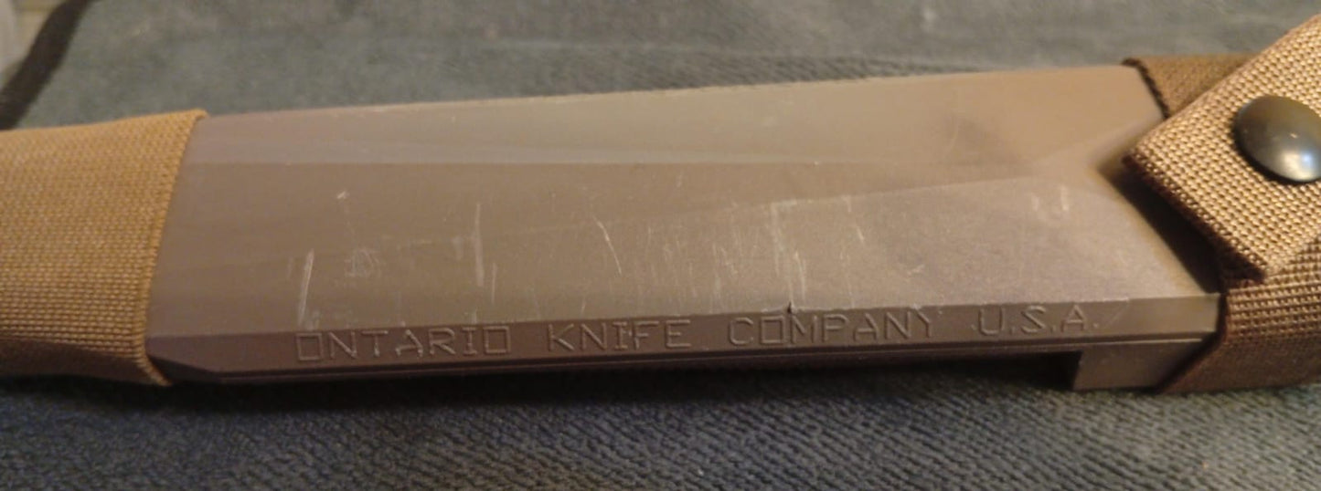 Cuchillo de supervivencia, Ontario OKC3S, bayoneta marina.(DETALLE)