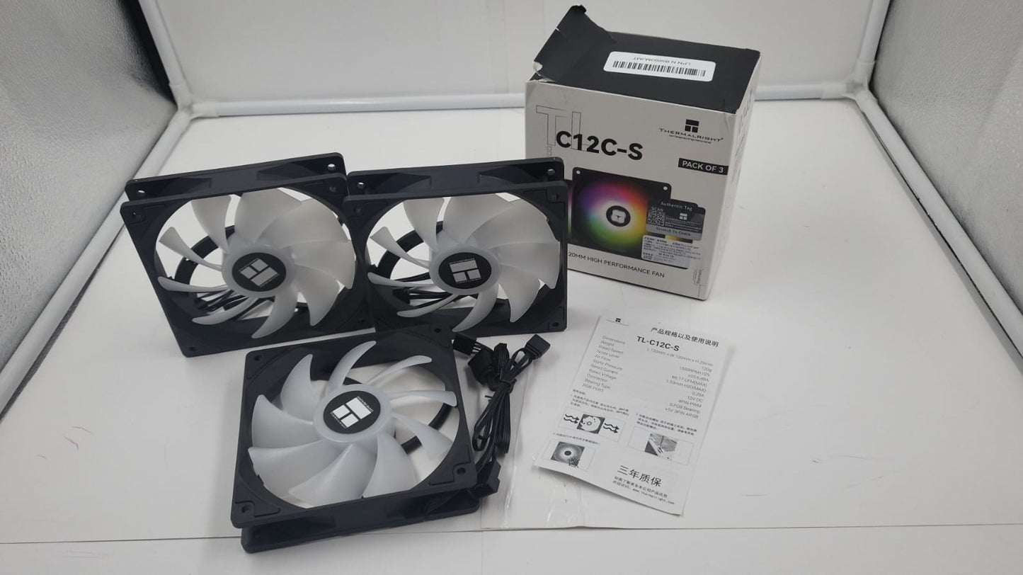 Thermalright TL-C12C-S X3 Ventilador de CPU ARGB de 120 mm.