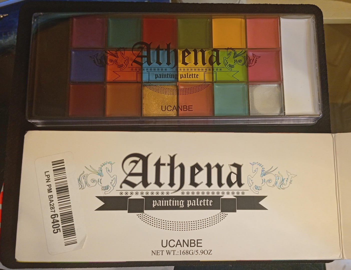 Paleta de pintura Athena,  pintura facial y corporal, para niños y adultos.