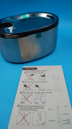Fuente de agua Smartoo, inalámbrica para gatos de acero inoxidable.