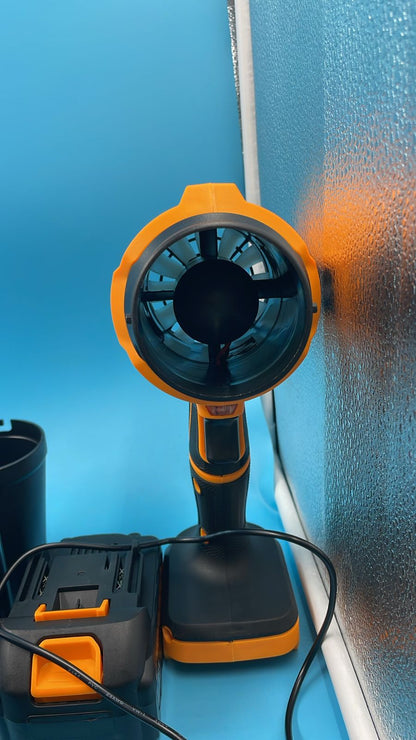 Soplador De Hojas Inalámbrico Yuquesen 980.000 Rpm Con 2 Baterias