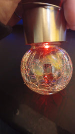 Luces solares, esféricas con pinzas para colgar, multicolor.