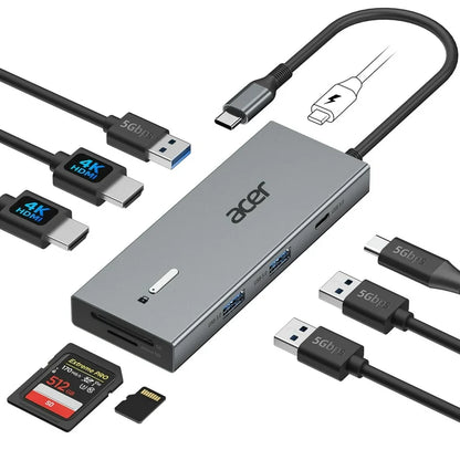 Estacion Carga Acer USB-C 100W Dual HDMI 4K Multi