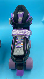 Patines de Cuatro Ruedas Para Niños y Niñas, Tamaño Ajustable 10J a 6.
