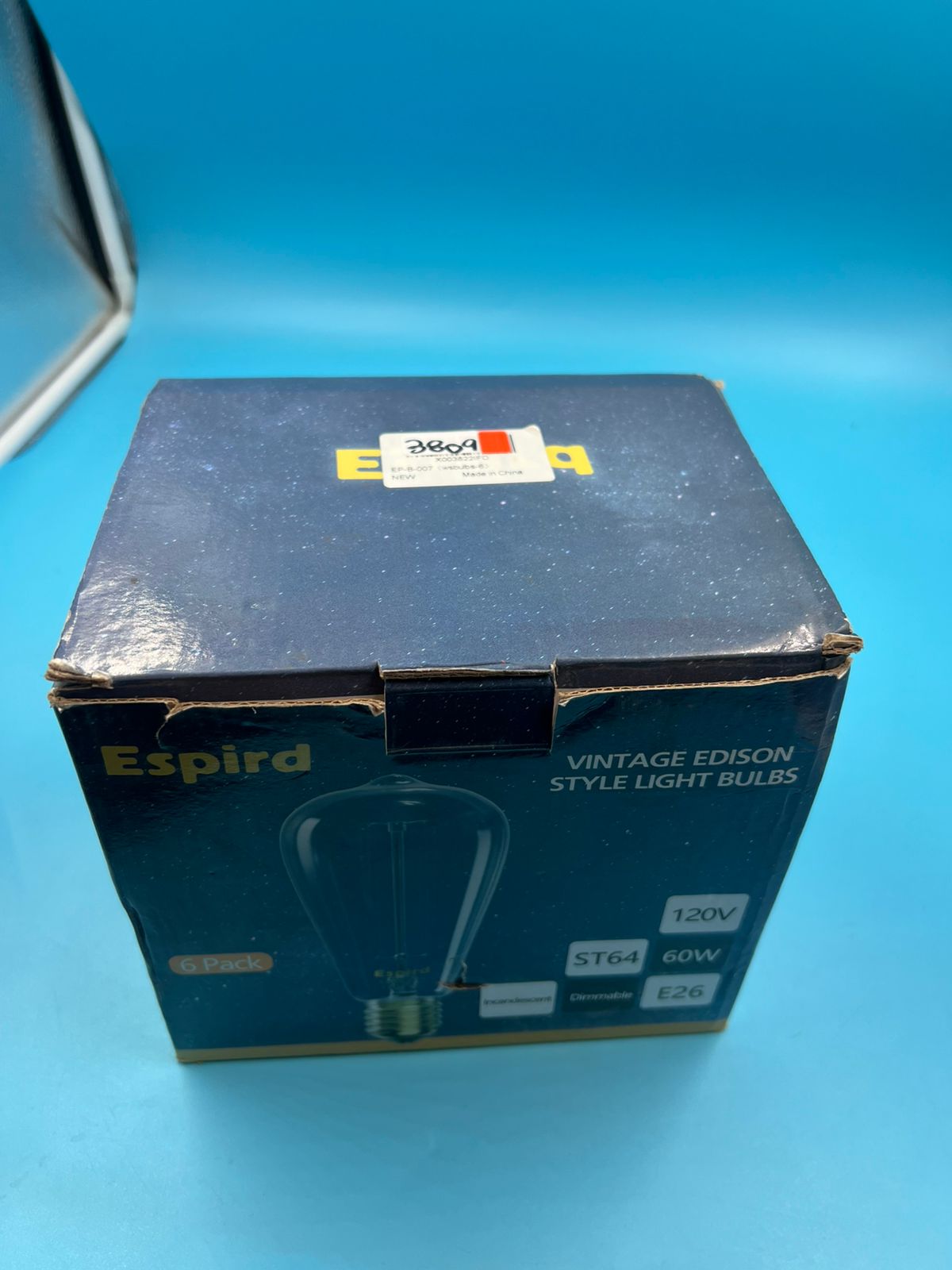 Bombillas (6) E26 incandescentes vintage Edison Espird 60W ST64