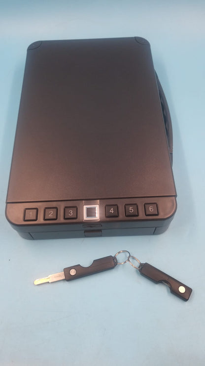 Caja Fuerte Biométrica Para 2 Pistolas Huella PIN Llave Rápida