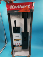 Kwikset Juego Cerradura y Manija Negro Mate Exterior