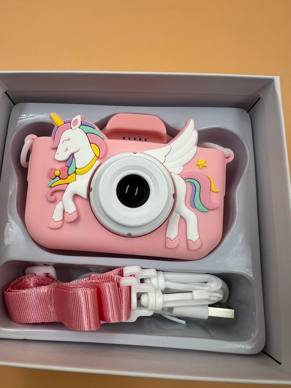 Juguete cámara para niños 1080P HD unicornio