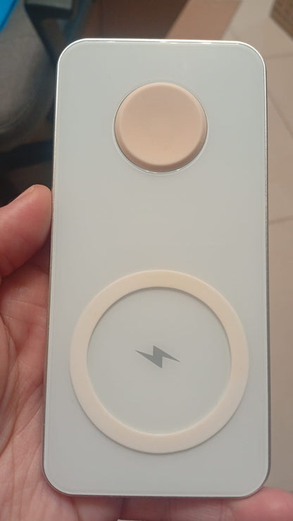 Cargador inalámbrico 2 en 1, de 15 W para iPhone y AirPods (USADO).