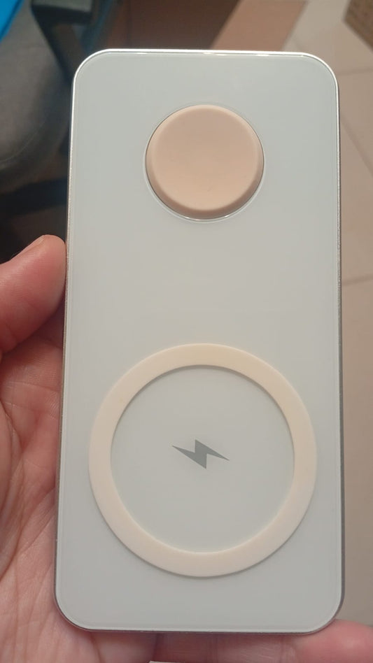 Cargador inalámbrico 2 en 1, de 15 W para iPhone y AirPods (USADO).
