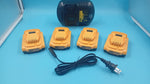 Baterías y cargador Velgonyx, 4ah para Dewalt DCB203 20v, 4 Pack