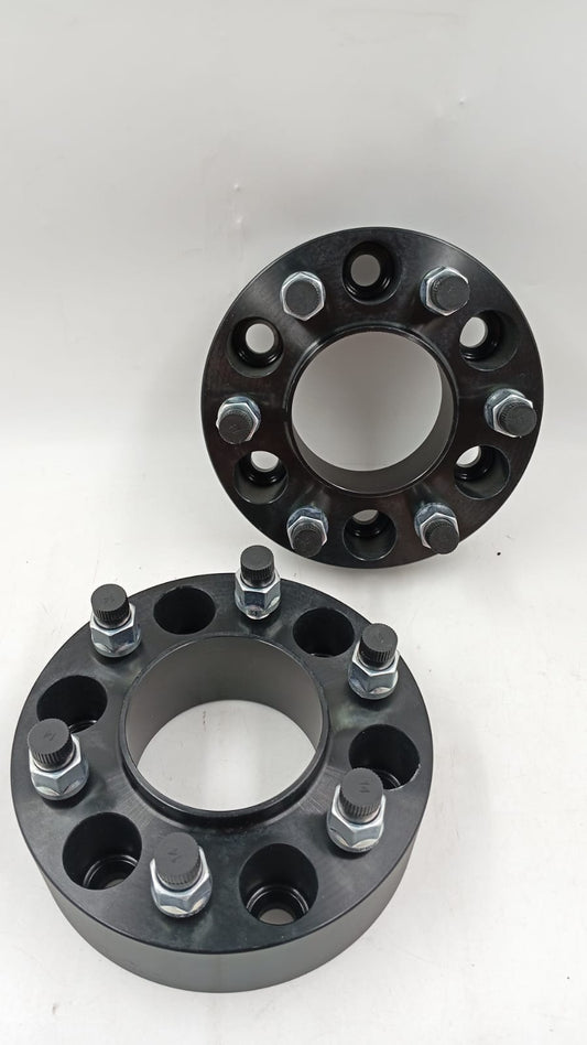 Par de espaciadores de 6 birlos, 2", 6.8" diam. 5.5 int.