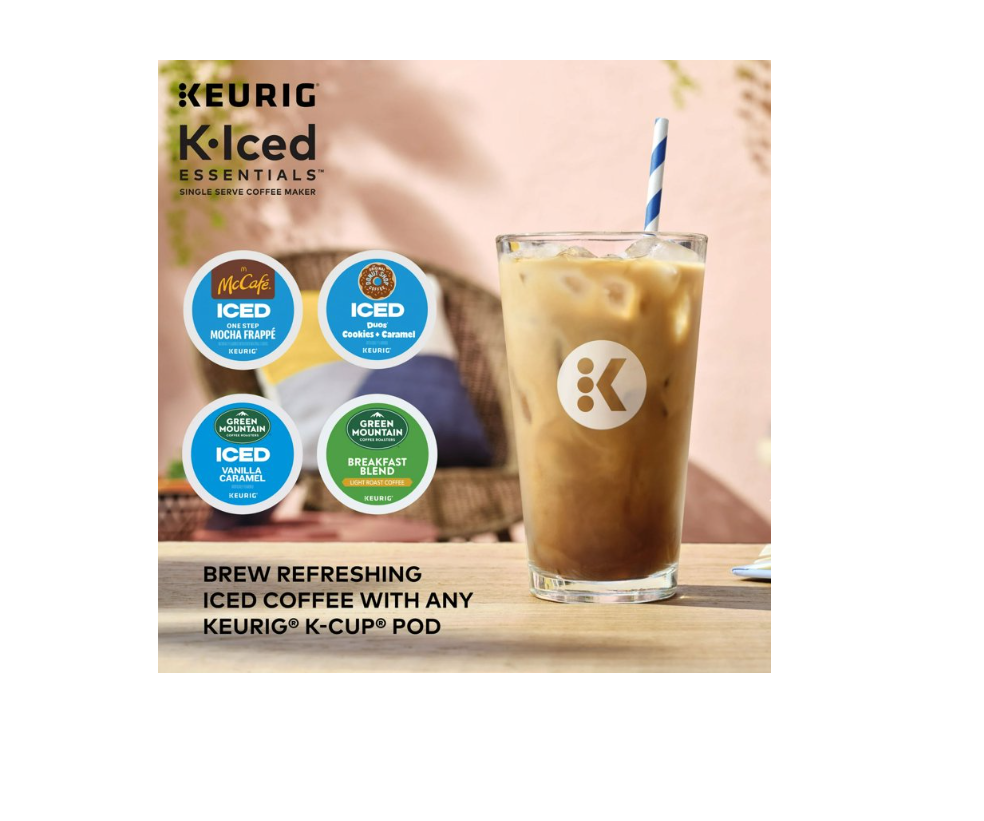 Cafetera de cápsulas individuales para café frío y caliente, Keurig.