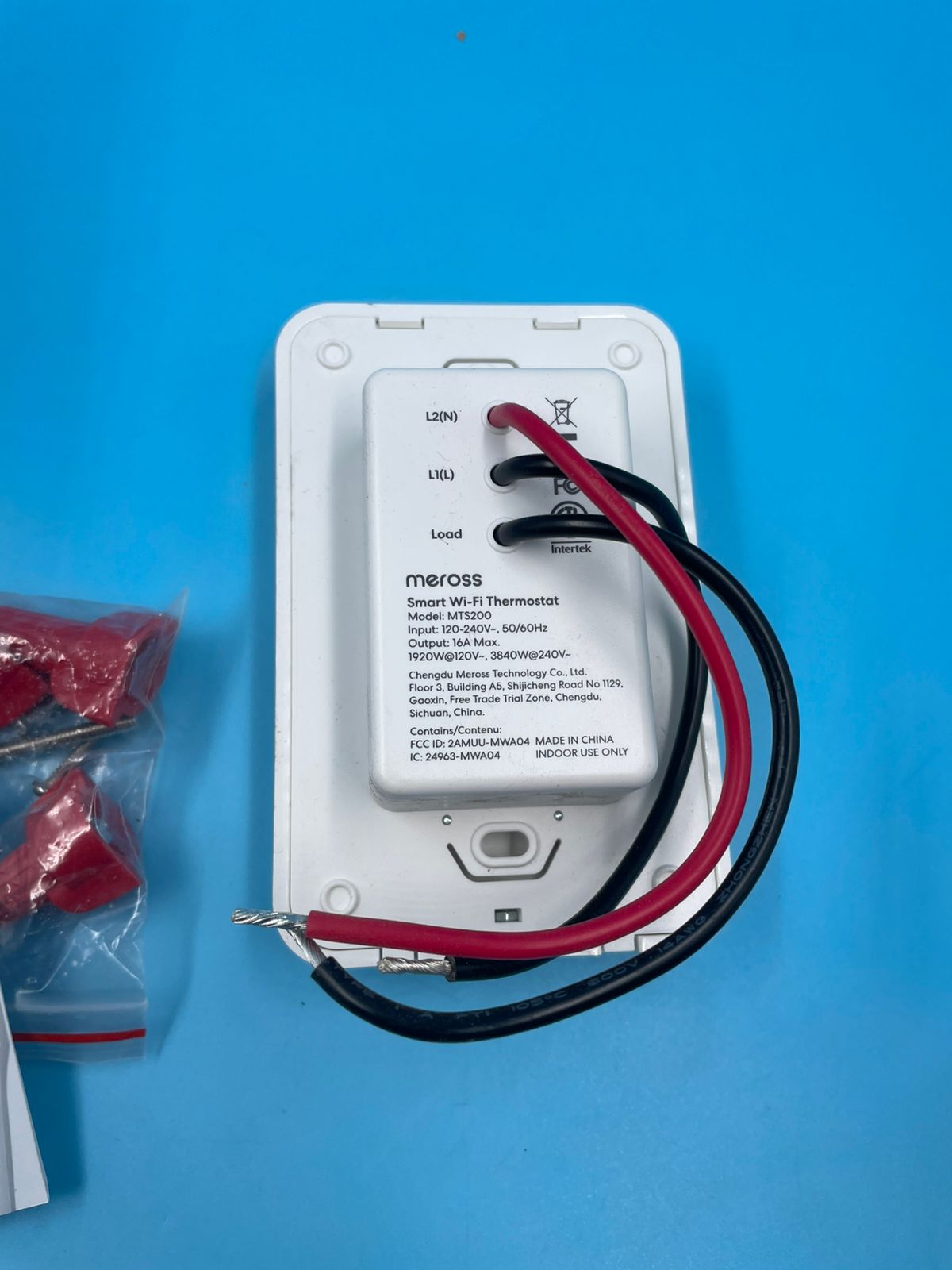 meross - Termostato Inteligente para zócalo eléctrico.