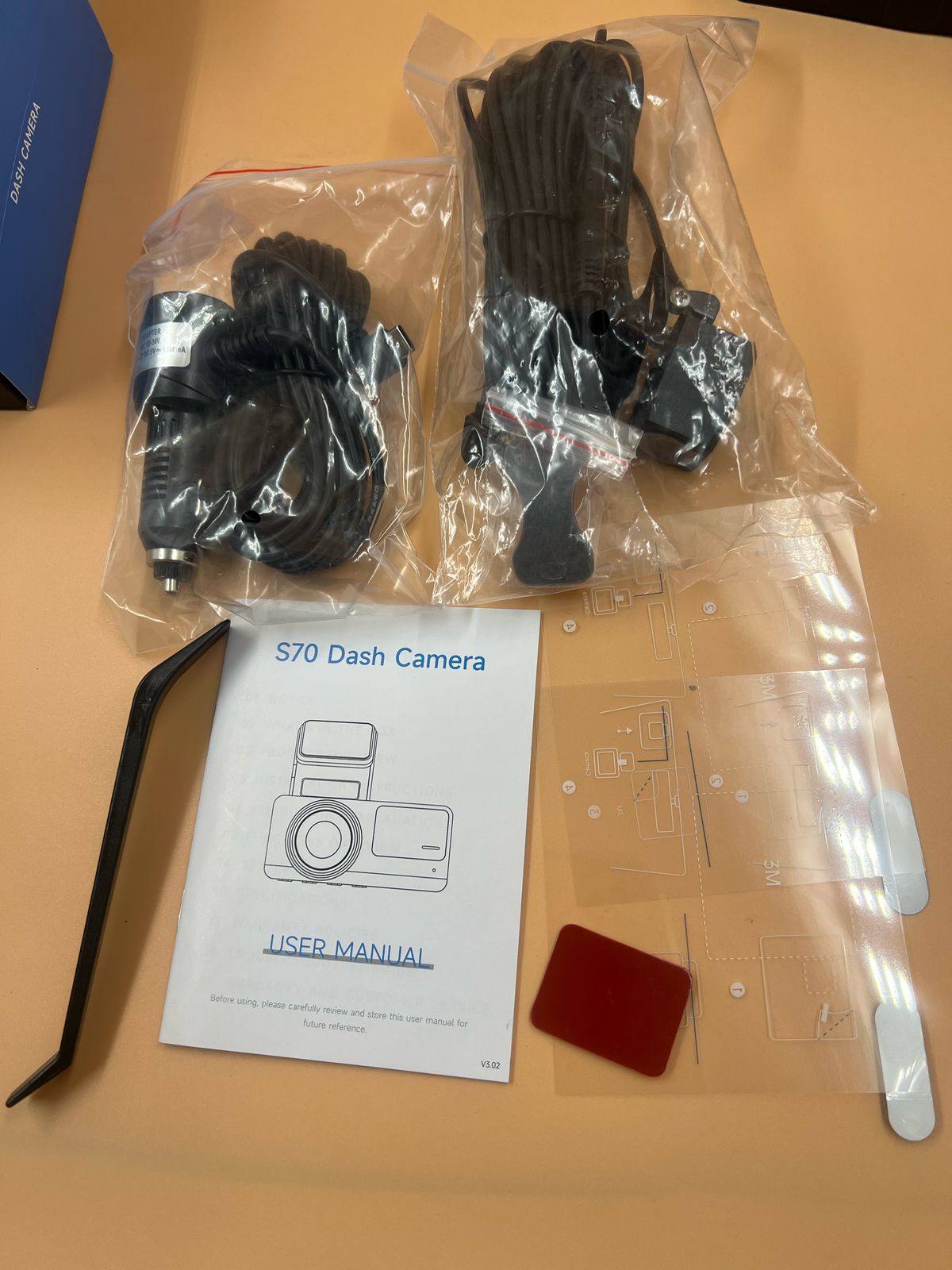 Cámara de salpicadero delantera y trasera S70