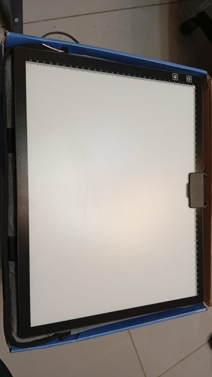 Almohadilla de luz LED para dibujo, recargable A3-D40, (USADO).