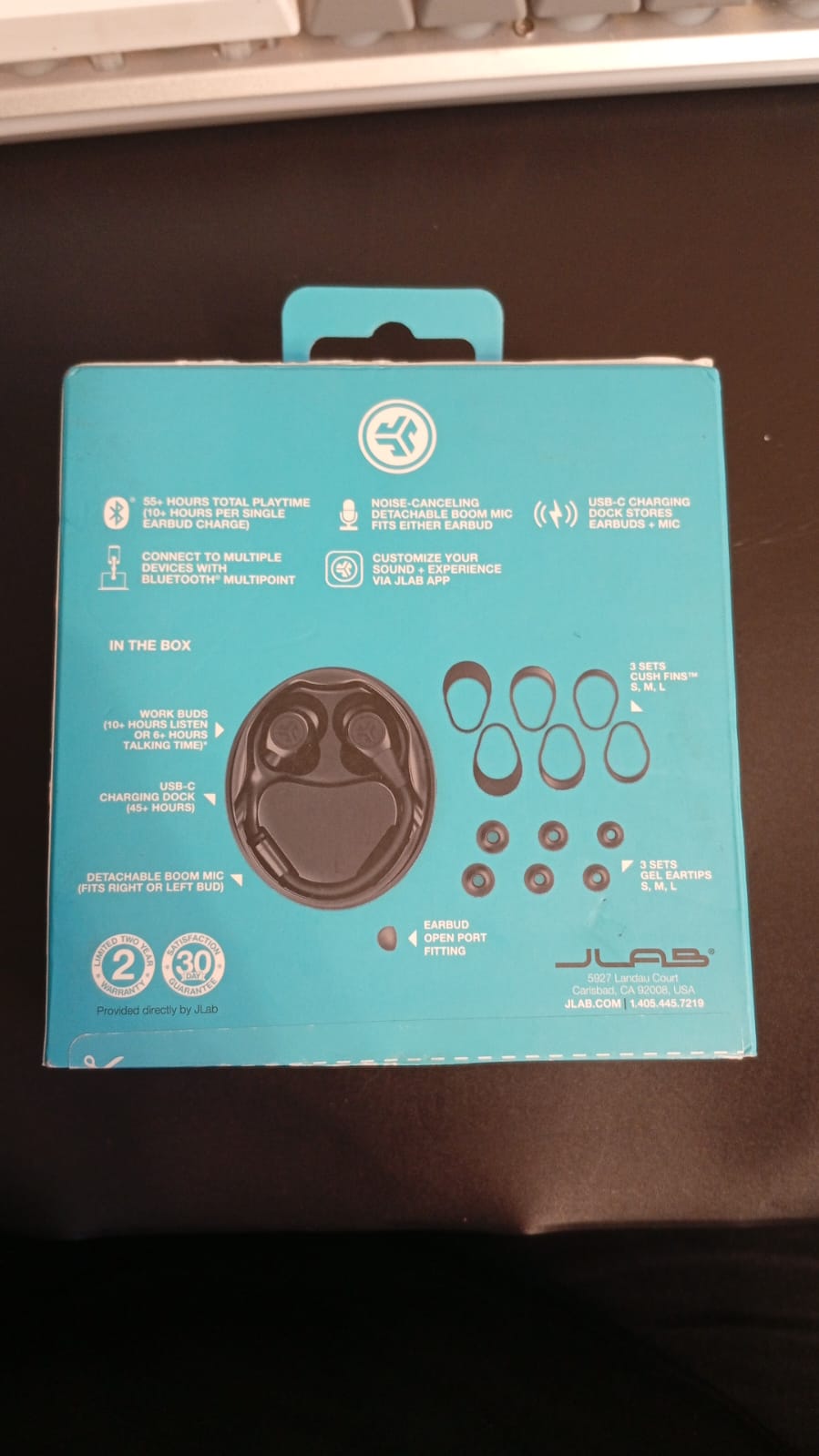 Auriculares inalámbricos, micrófono Desmontable, JLab Work Buds