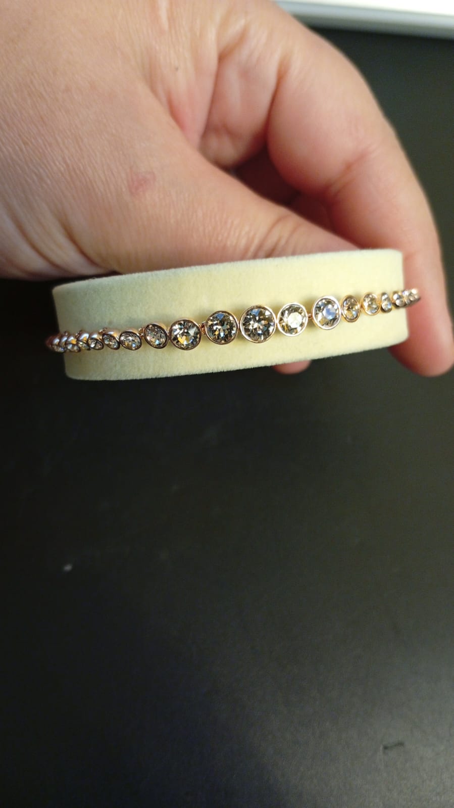 Pulsera de tenis de la colección Swarovski Imber, Rose gold.