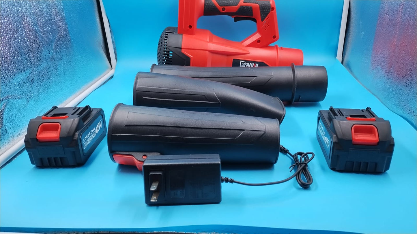 Soplador de hojas eléctrico inalámbrico YAHHU, 480 CFM/160 MPH.