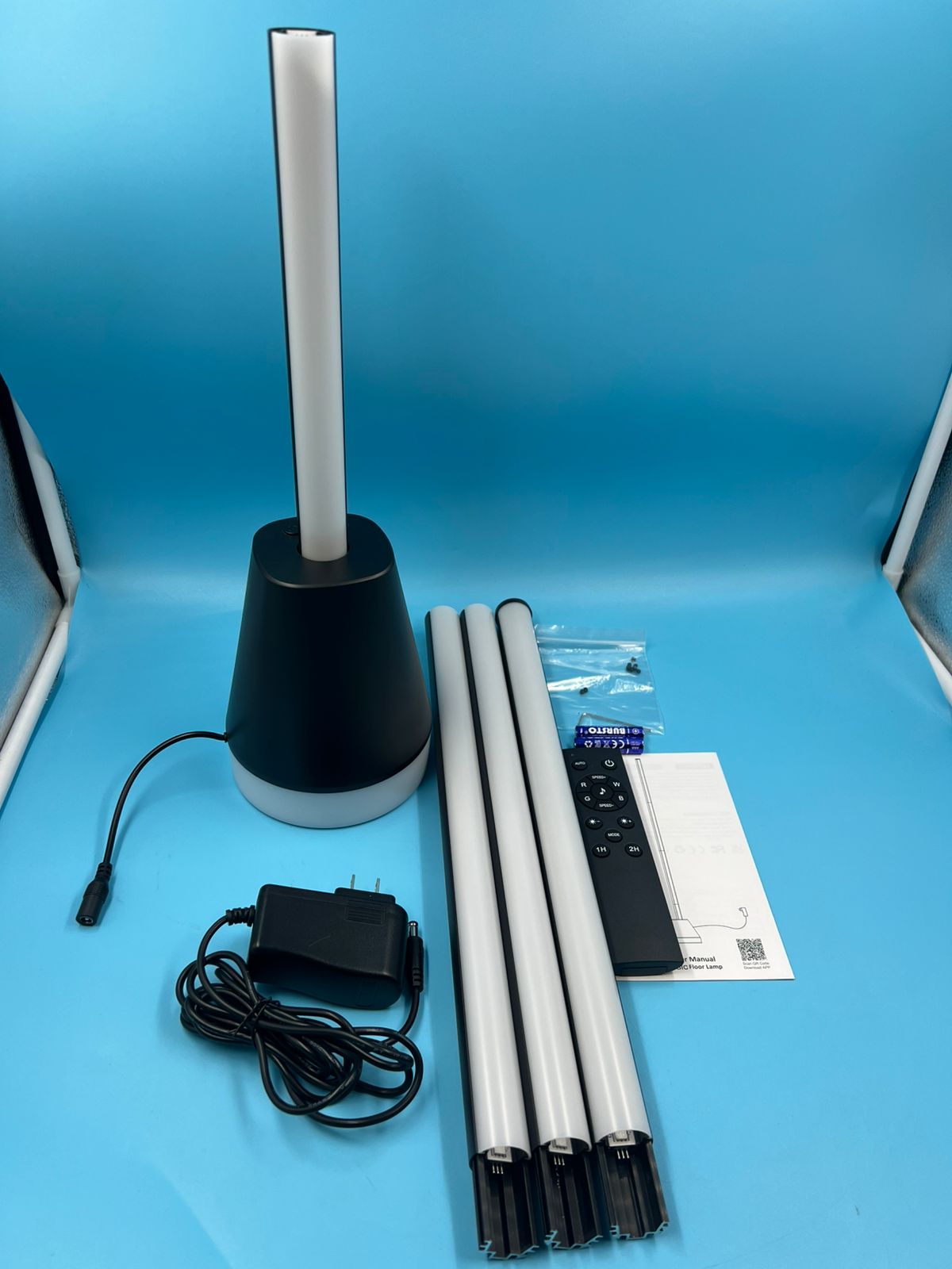 Lámpara de pie inteligente RGB de esquina control remoto