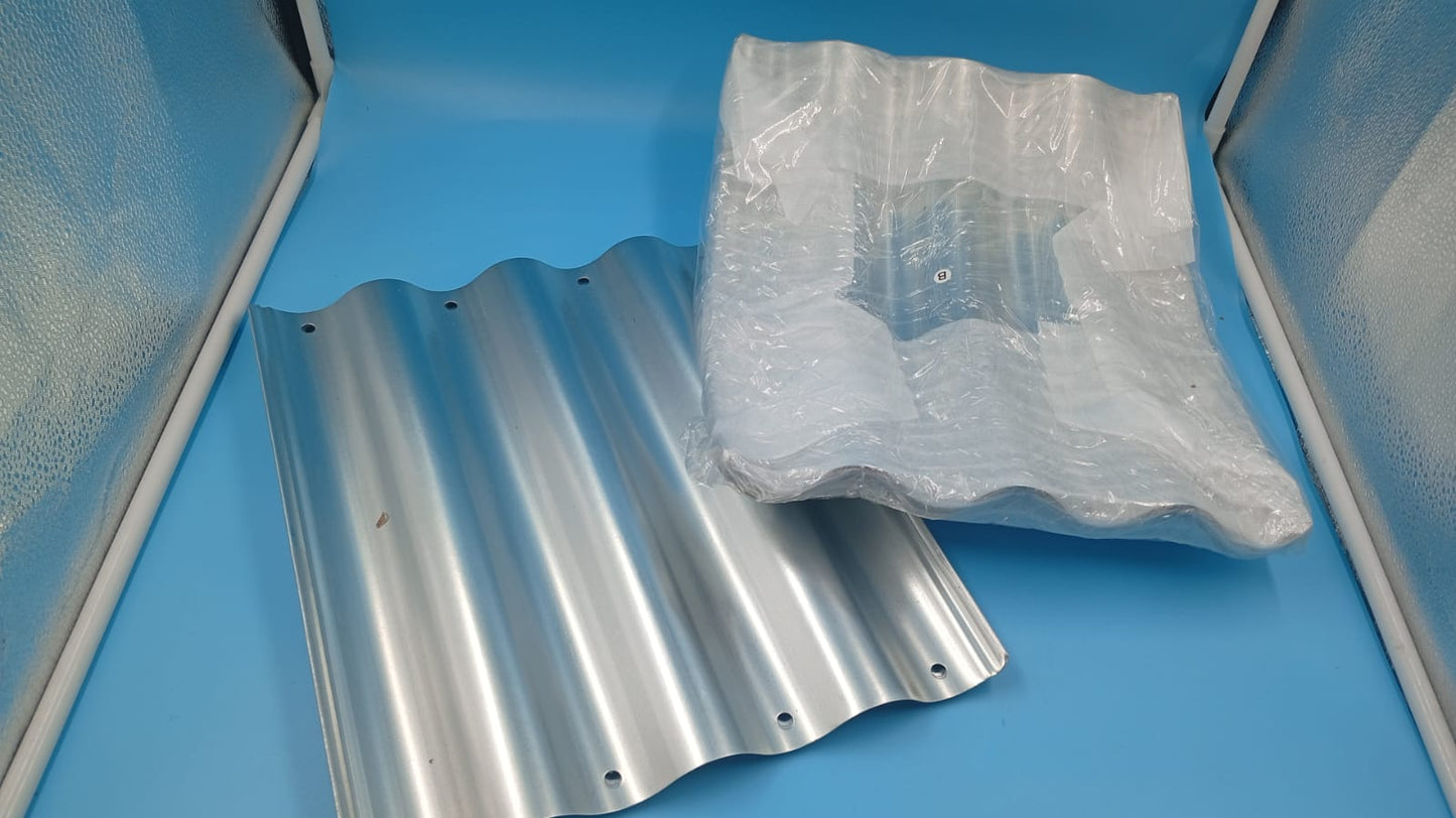 Cama elevada galvanizada de 4 x 2 x 1, para invernadero.