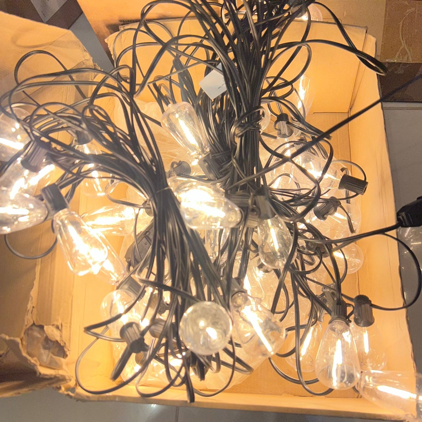 Guirnalda luces exteriores 60m (2x30m) a prueba de agua (USADO)