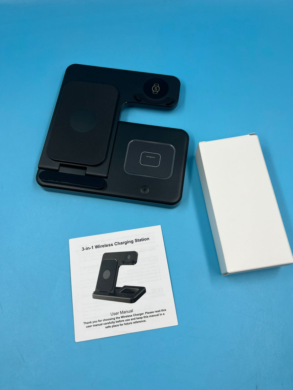 Estación de carga inalámbrica 3 en 1 plegable 15W