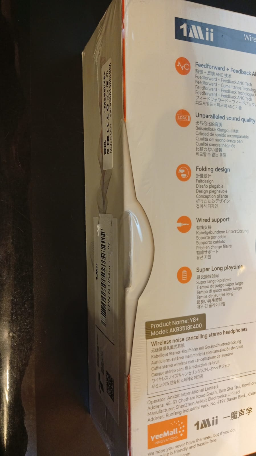 Auriculares Bluetooth inalámbricos con reducción de ruido, 1Mii.