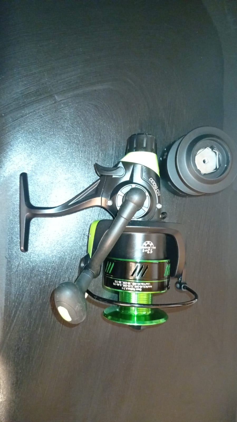 Carrete giratorio Sougayilang 13+1,  para pesca de carpas, KO- 6000.