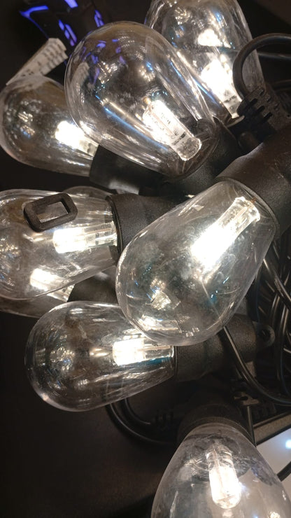 Guirnalda de luces, Impermeable, Solar, Exterior, 15 luces (USADO).