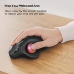 Mouse Trackball inalámbrico Nulea M501 recargable ergonómico