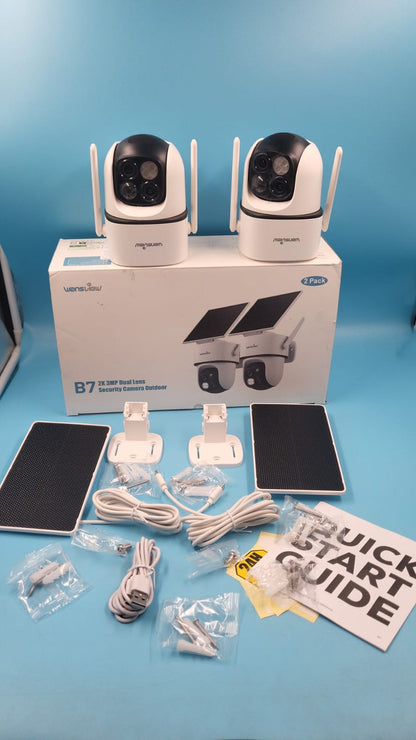 Cámara solar de seguridad Wansview B7 2K 2pack