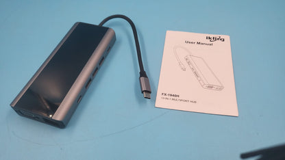 Concentrador USB C ikling, adaptador USB C 13 en 1 a HDMI. USADO
