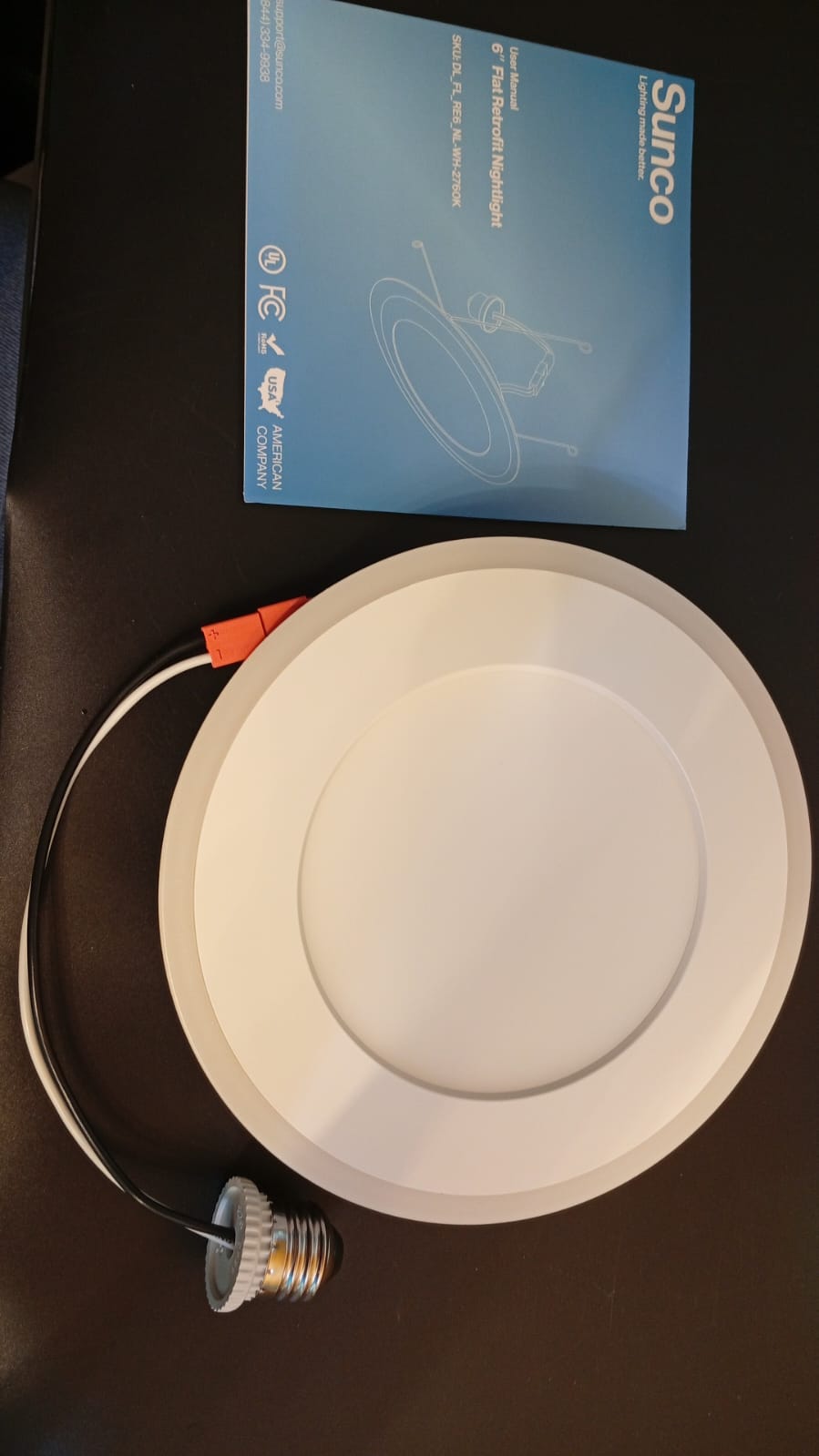 Paquete de 12 luces empotrables, 6", LED de techo, Sunco, retrofit.