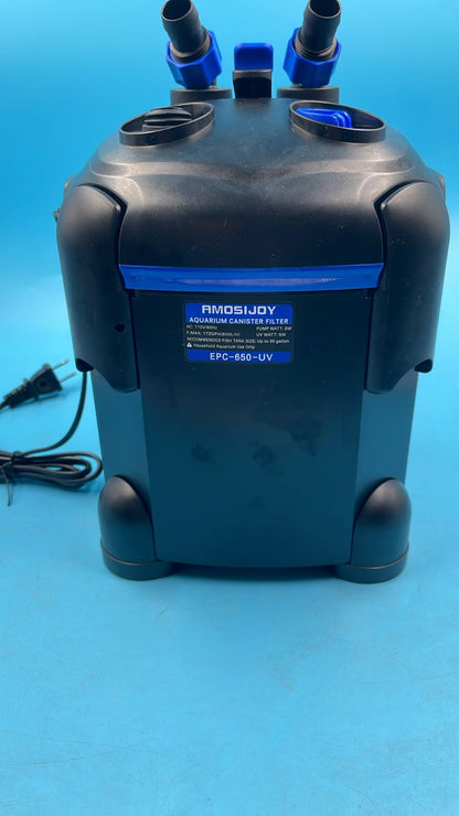 AMOSIJOY Filtro Externo Ultra Silencioso Para Acuarios.