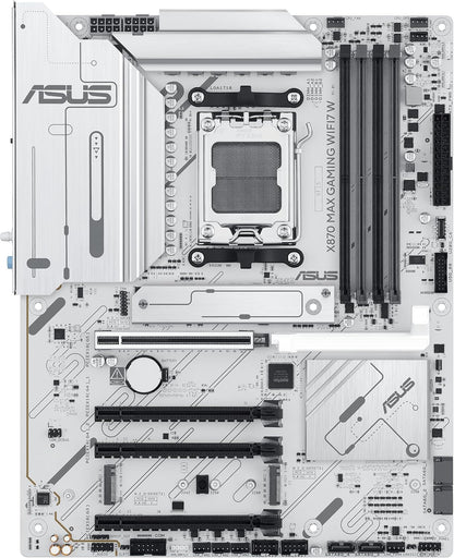 Tarjeta madre ASUS X870 Max Gaming, WiFi7 W, LAN de 2.5Gb.