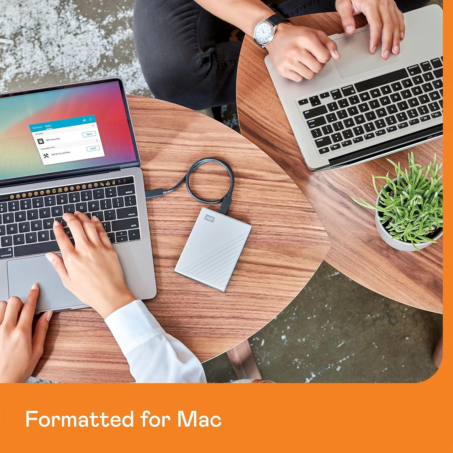 Disco duro externo portátil, My Passport Ultra, 2 TB, para Mac.