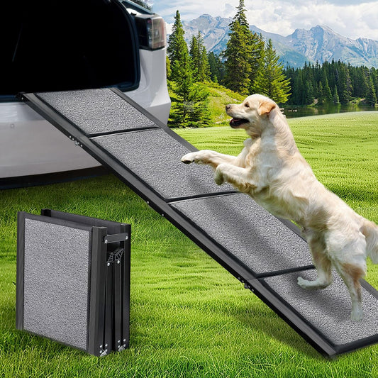 BACOENG, Rampa para perros, p/coche, Plegable, Antideslizante.