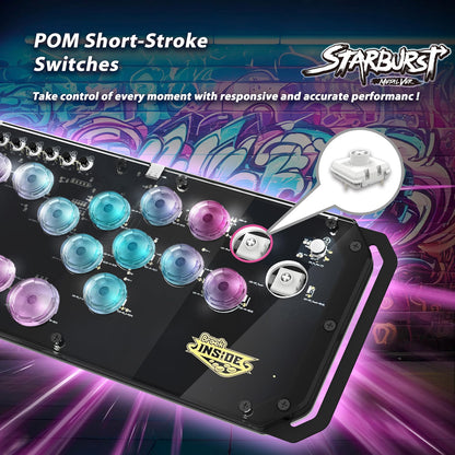 Mando arcade Brook Fighter Starburst Metal, para PS5, PS4, Xbox