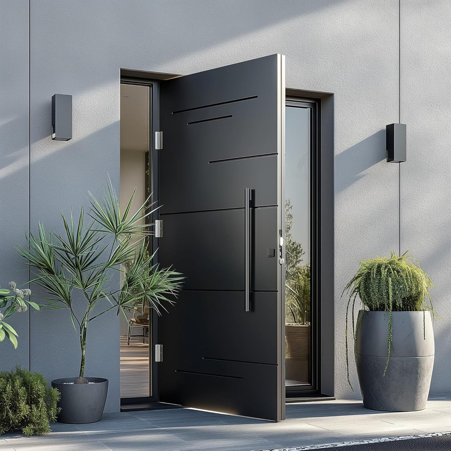 TOGU Manija de puerta de acero inoxidable, 36", Mate.