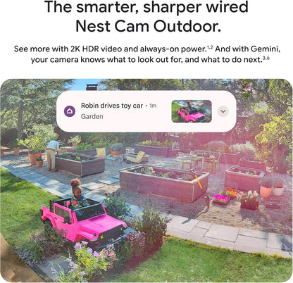 Cámara de seguridad Google Nest Outdoor  2ª gen 2 PZA