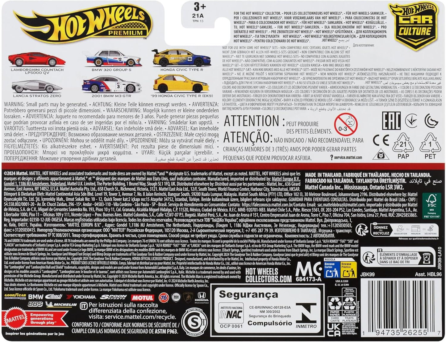 Hot Wheels Premium Car Culture - Juego de 2 vehículos de coleccion.