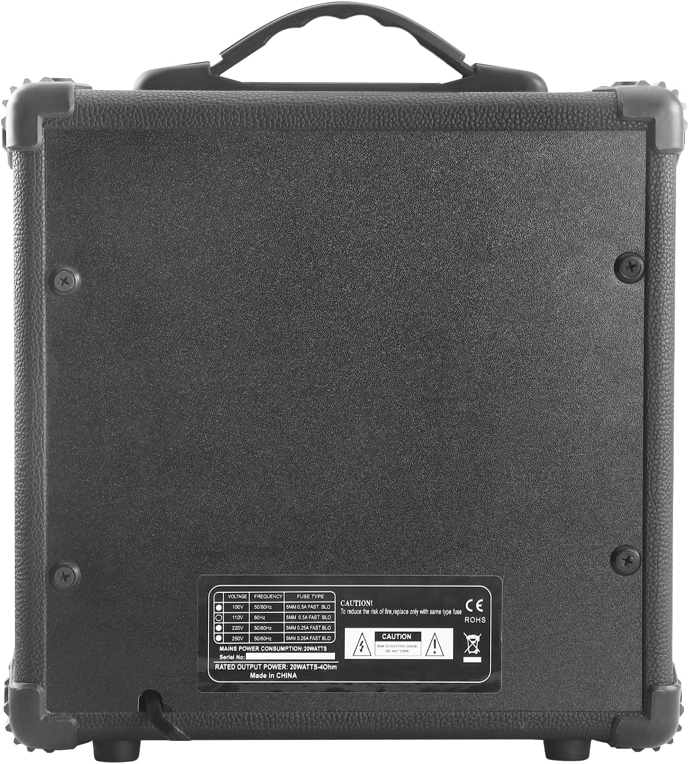 Amplificador de guitarra eléctrica de 20 W, portátil,(USADO).