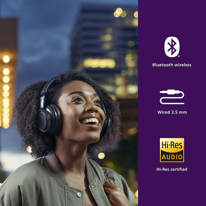 Philips Audio TAH9505 Auriculares Híbridos con Cancelación Activa de Ruido.