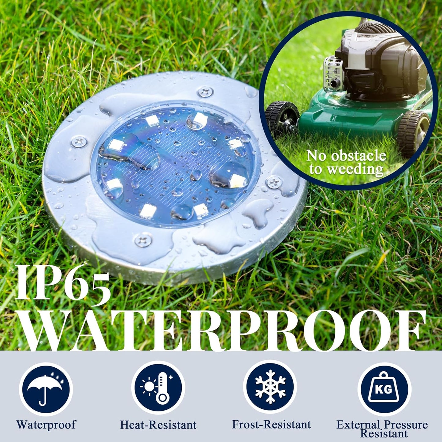 Luces solares de tierra, SOLPEX, 12pcs, impermeables, de jardin.